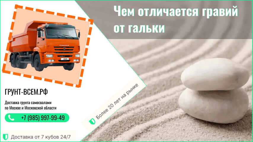 отличия гальки, гравия и щебня