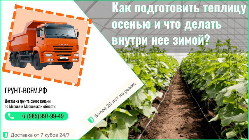 подготовка теплицы к зиме осенью