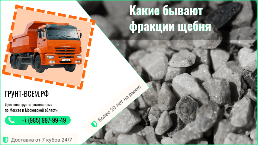 какой фракции щебень нужен