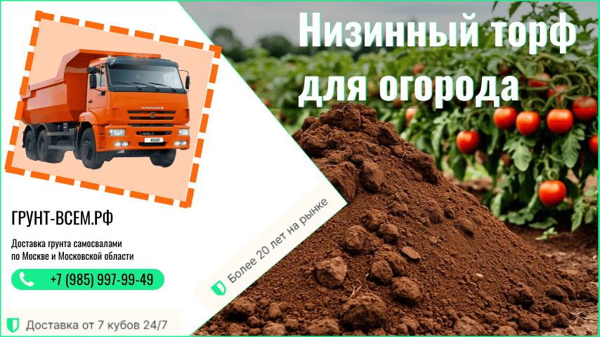Применение низового торфа