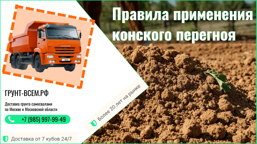 Как применять конский перегной в качестве удобрения