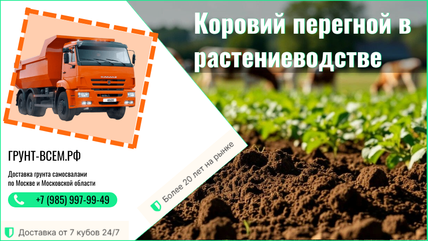 Купить коровий перегной